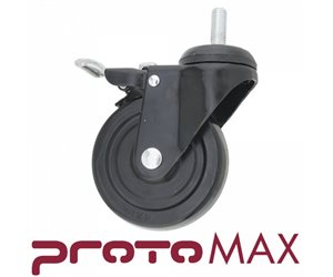 PROTOMAX MACHINE CASTER WITH LOCKING SWIVEL; OMAX #317506